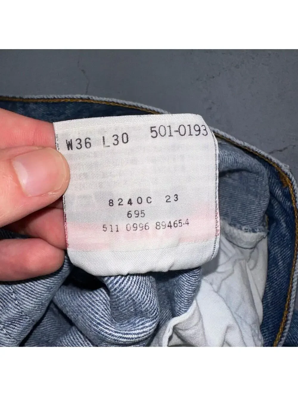 Levis 501 Vintage 90s USA XX Straight Leg Jeans Blue Med Wash 36x30 Act 34x29